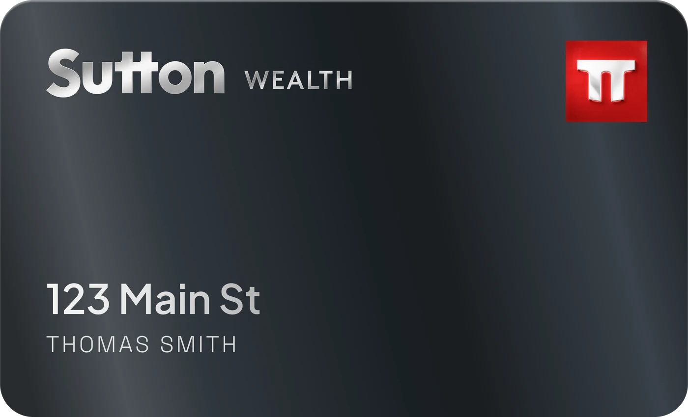 The Sutton Wealth credential card